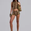 Myrica Mirror Mini-Shorts