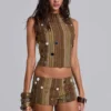 Myrica Mirror Mini-Shorts