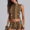 Myrica Mirror Mini-Shorts