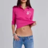 Nella-Poloshirt in Pink