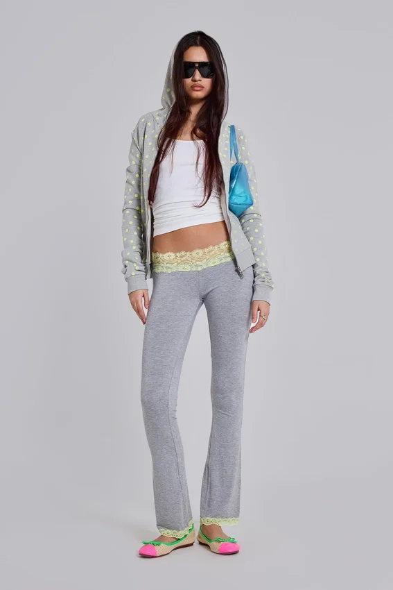 Cassia Lace Jersey-Hose mit Bootcut