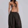 Nexis Nylon-Ballon-Parachute Pants in Khaki