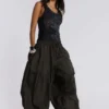 Nexis Nylon-Ballon-Parachute Pants in Khaki
