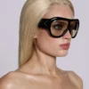 Noctra XL Stud Sonnenbrille in Amber