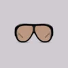 Noctra XL Stud Sonnenbrille in Amber