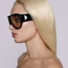 Noctra XL Stud Sonnenbrille in Amber