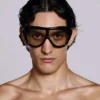 Noctra XL Stud Sonnenbrille in Amber