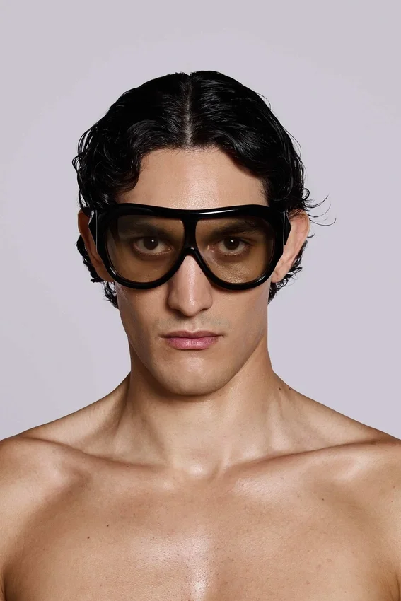 Noctra XL Stud Sonnenbrille in Amber