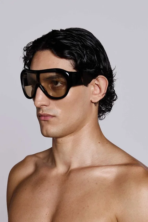 Noctra XL Stud Sonnenbrille in Amber