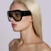 Noctra XL Stud Sonnenbrille in Amber