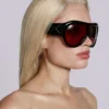 Noctra XL Stud Sonnenbrille in Damson