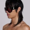 Noctra XL Stud Sonnenbrille in Damson