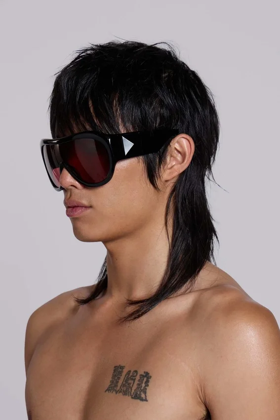 Noctra XL Stud Sonnenbrille in Damson