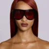 Noctra XL Stud Sonnenbrille in Damson