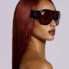 Noctra XL Stud Sonnenbrille in Damson