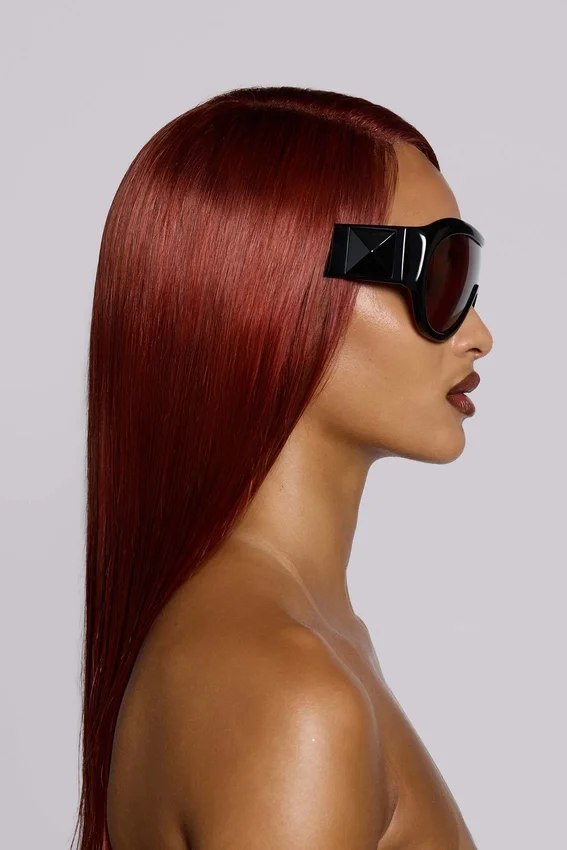 Noctra XL Stud Sonnenbrille in Damson