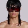 Noctra XL Stud Sonnenbrille in Damson