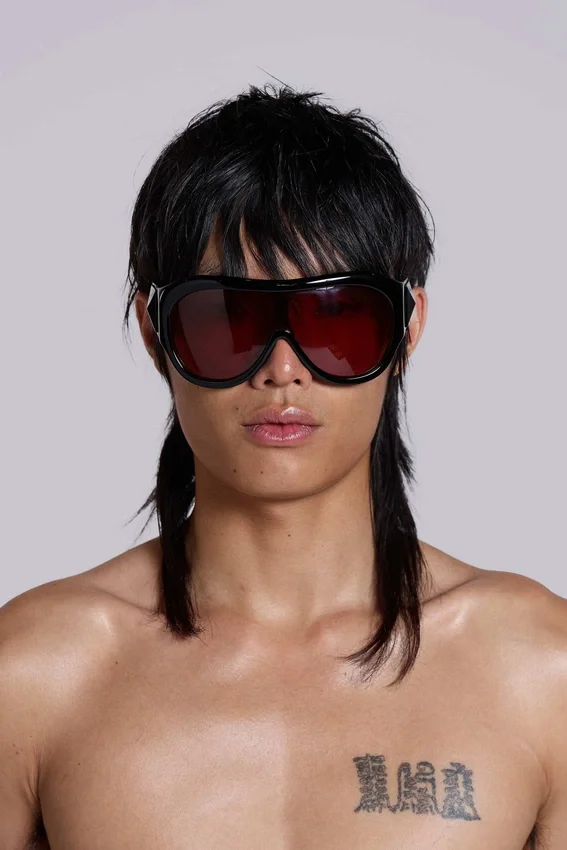 Noctra XL Stud Sonnenbrille in Damson