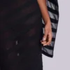 Noir-Strick-Maxikleid in Schwarz