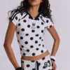 Nr. 13 Fußball-Minishorts mit Polka-Dots