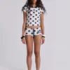 Nr. 13 Fußball-Minishorts mit Polka-Dots