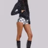 Nr. 13 Fußball-Minishorts mit Polka-Dots