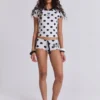 Nr. 13 Fußball-Minishorts mit Polka-Dots