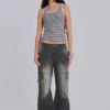 Off-Duty-Cargohose mit geradem Bein