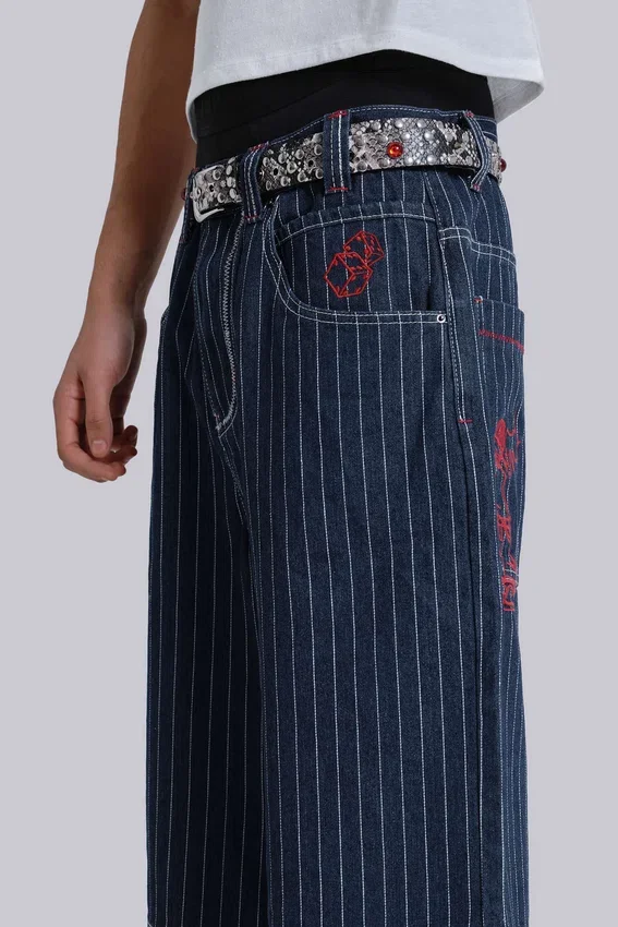 Ollie-Jorts mit Nadelstreifen