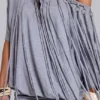 Ophidian-Jersey-Minikleid mit Fransen