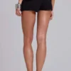 Oriel Eyelet Cargo-Minishorts in Schwarz
