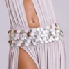 Oryx-Maxikleid mit Muscheln