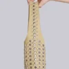 Osmium-Ledertasche mit Nieten in Creme