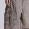 Parachute Pants in Stone-Oil-Waschung
