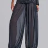 Pelagia Ballonhose mit Umschlag und Nieten