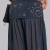 Pelagia Ballonhose mit Umschlag und Nieten