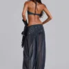 Pelagia Ballonhose mit Umschlag und Nieten