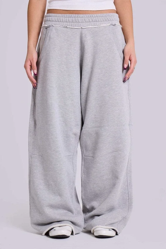 Petite grau melierte Baggy-Monster Joggers