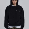 Pullover „Bitten“ Hoodie in Schwarz