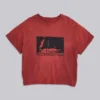 Quasi-rotes, kurzes T-Shirt