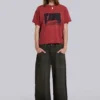 Quasi-rotes, kurzes T-Shirt