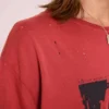 Quasi-rotes, kurzes T-Shirt
