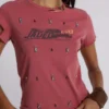 Rally T-Shirt mit Distressed-Effekt und Verzierungen