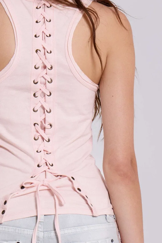Ramona Burnout-Oberteil in Rosa