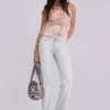 Ramona Burnout-Oberteil in Rosa