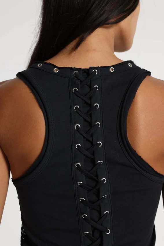 Ramona Burnout-Weste in Schwarz