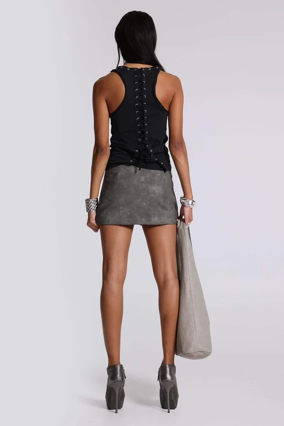 Ramona Burnout-Weste in Schwarz
