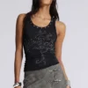 Ramona Burnout-Weste in Schwarz