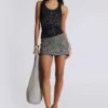 Ramona Burnout-Weste in Schwarz