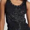 Ramona Burnout-Weste in Schwarz